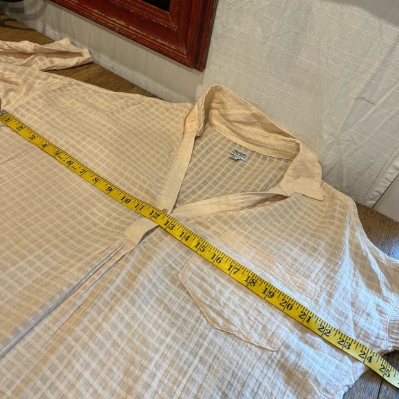 📍💛 RHYTHM – Beige Textured Cotton Tunic – Relaxed Fit – Size S - Picture 4 of 8